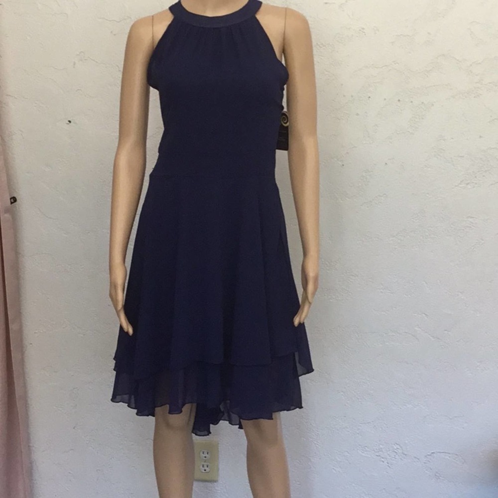 Blue Halter Dress XL